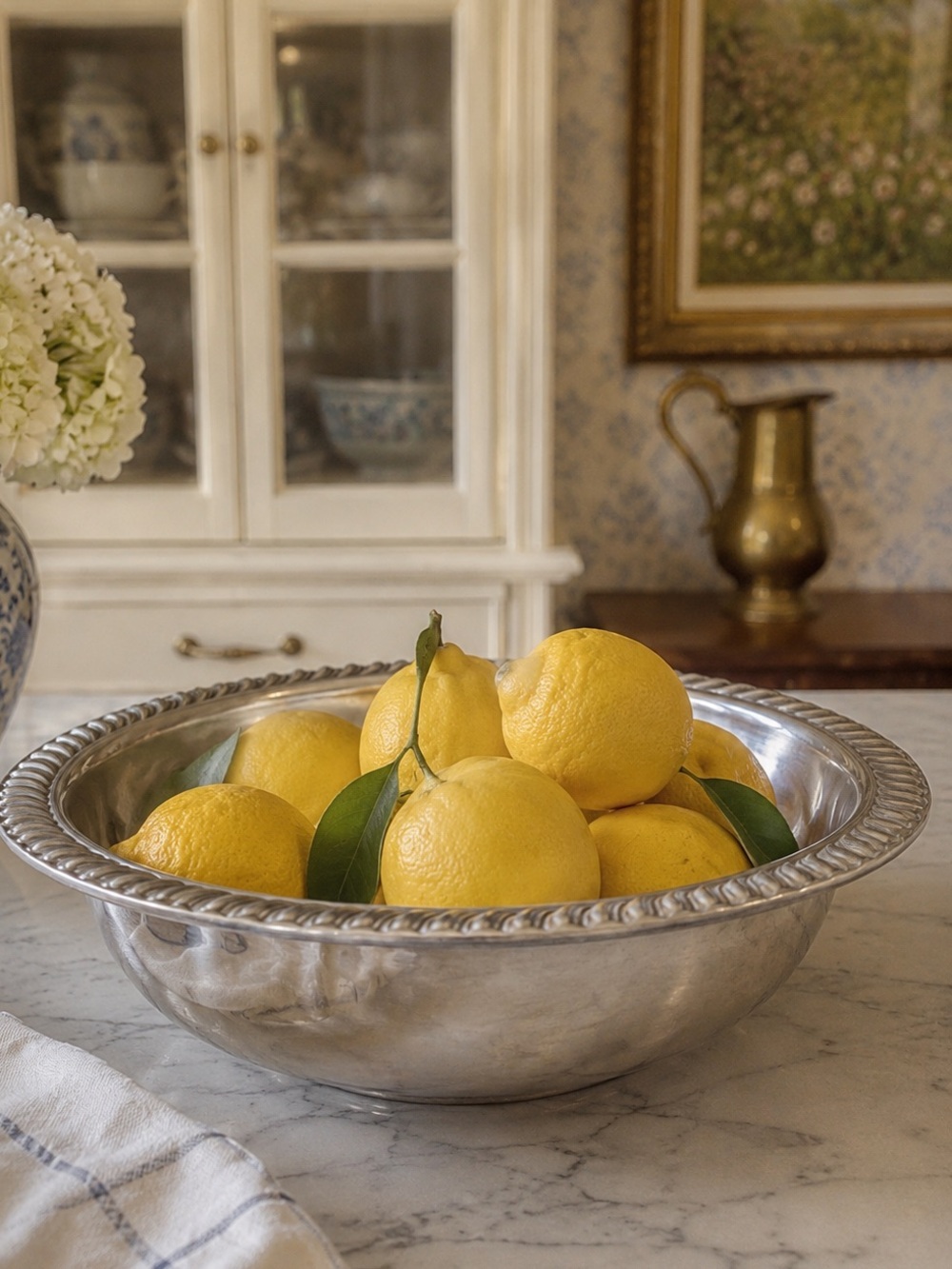 Vintage Eales 1779 Silverplate large Bowl| Grandmillennial English Cottage Decor